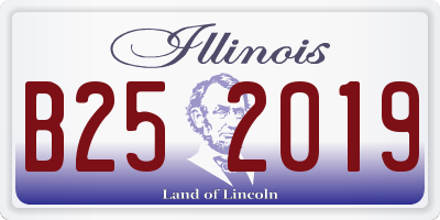 IL license plate B252019