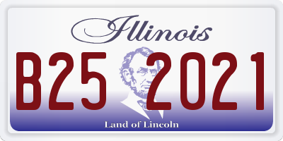 IL license plate B252021