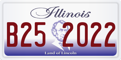 IL license plate B252022
