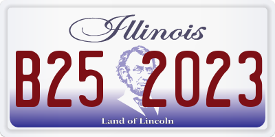 IL license plate B252023
