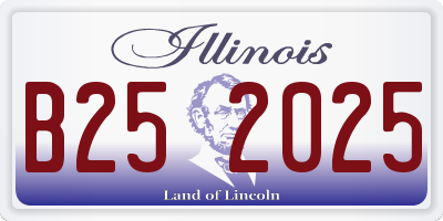 IL license plate B252025