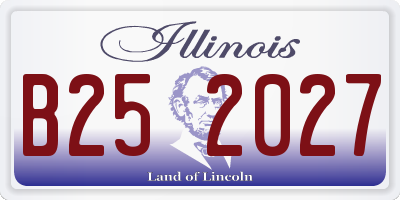 IL license plate B252027