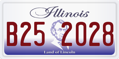 IL license plate B252028