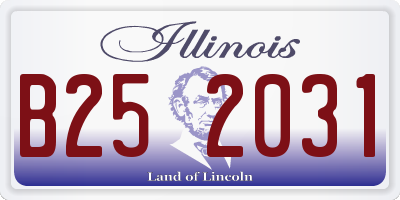 IL license plate B252031