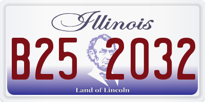 IL license plate B252032