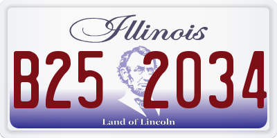 IL license plate B252034