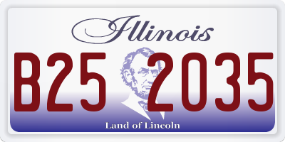 IL license plate B252035