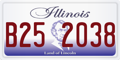 IL license plate B252038
