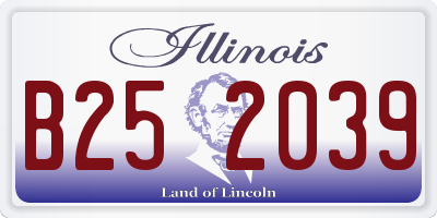 IL license plate B252039