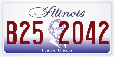 IL license plate B252042