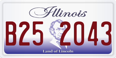 IL license plate B252043