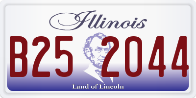 IL license plate B252044
