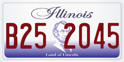 IL license plate B252045