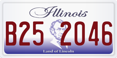 IL license plate B252046