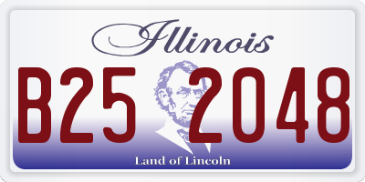 IL license plate B252048