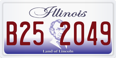 IL license plate B252049