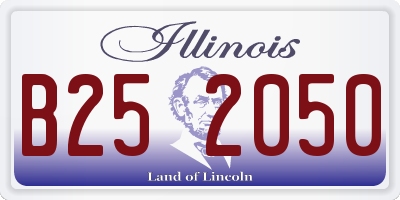 IL license plate B252050