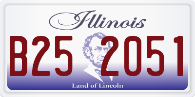 IL license plate B252051