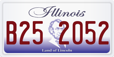 IL license plate B252052