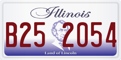 IL license plate B252054