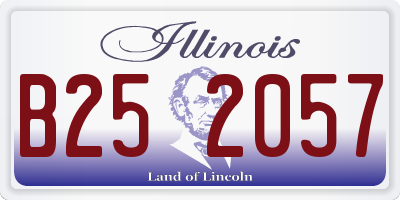 IL license plate B252057
