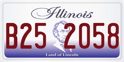 IL license plate B252058