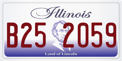 IL license plate B252059