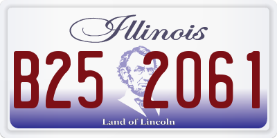 IL license plate B252061