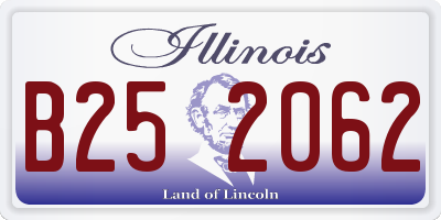 IL license plate B252062
