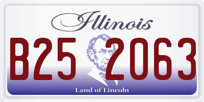 IL license plate B252063