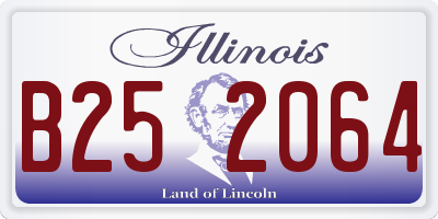 IL license plate B252064