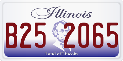 IL license plate B252065