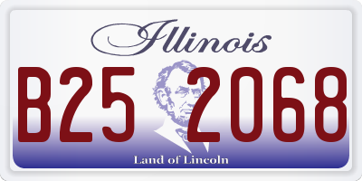 IL license plate B252068