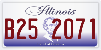 IL license plate B252071