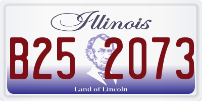 IL license plate B252073