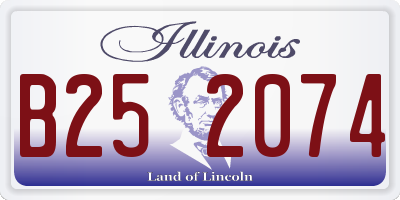 IL license plate B252074