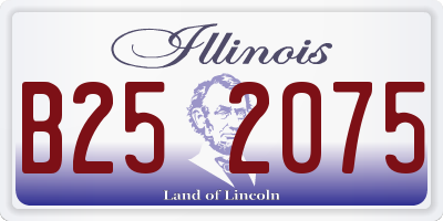IL license plate B252075