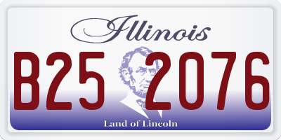 IL license plate B252076