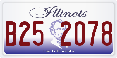 IL license plate B252078
