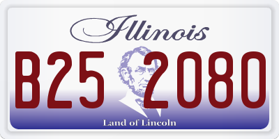 IL license plate B252080