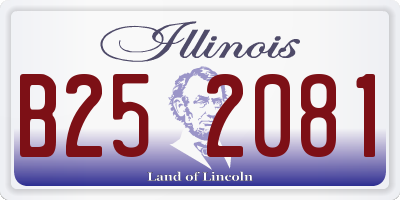IL license plate B252081
