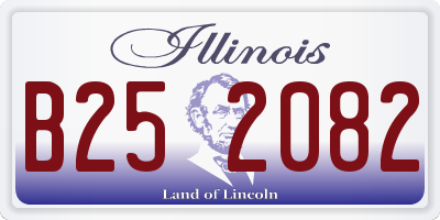 IL license plate B252082