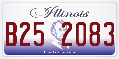 IL license plate B252083