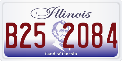 IL license plate B252084