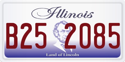 IL license plate B252085