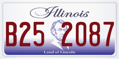 IL license plate B252087