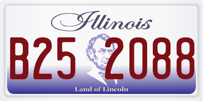 IL license plate B252088