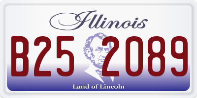 IL license plate B252089