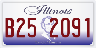 IL license plate B252091