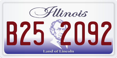 IL license plate B252092